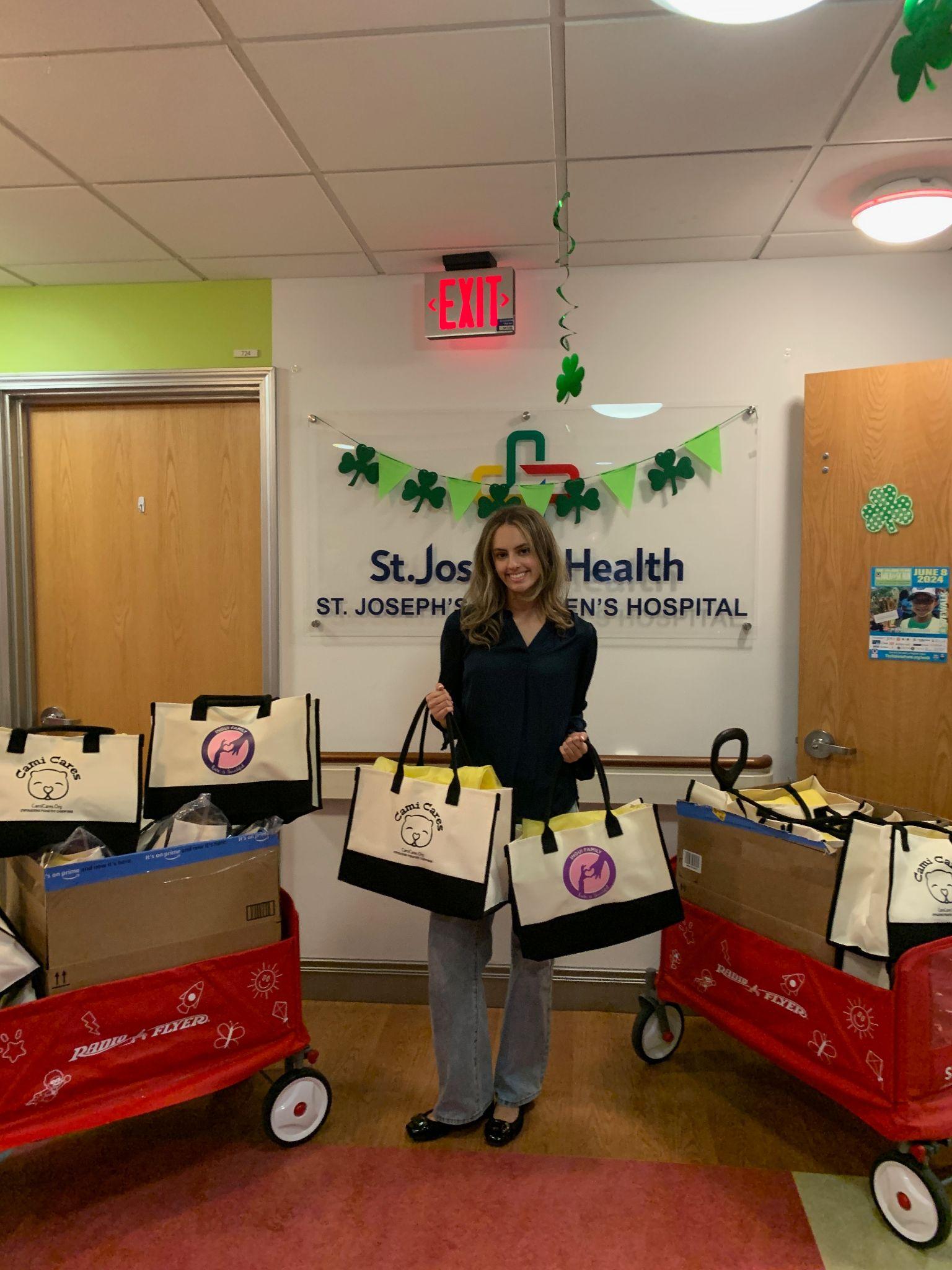 Cami Cares bags delivered at St. Joseph's Children's Hospital