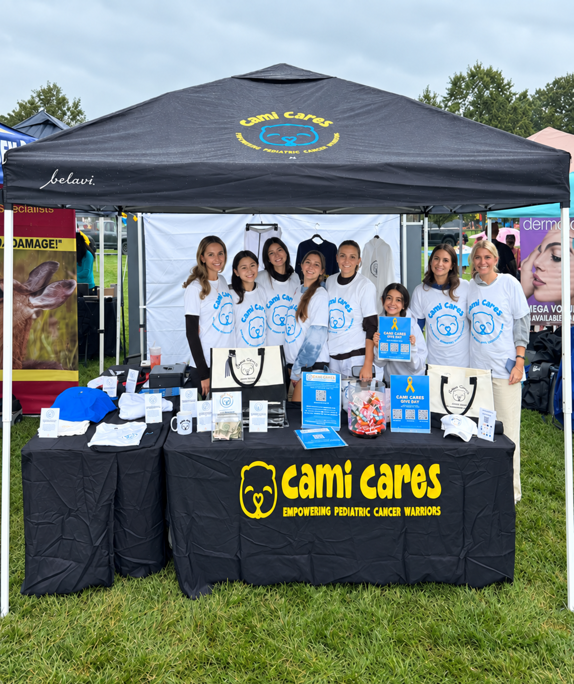 Cami Cares team at an outdoor community event