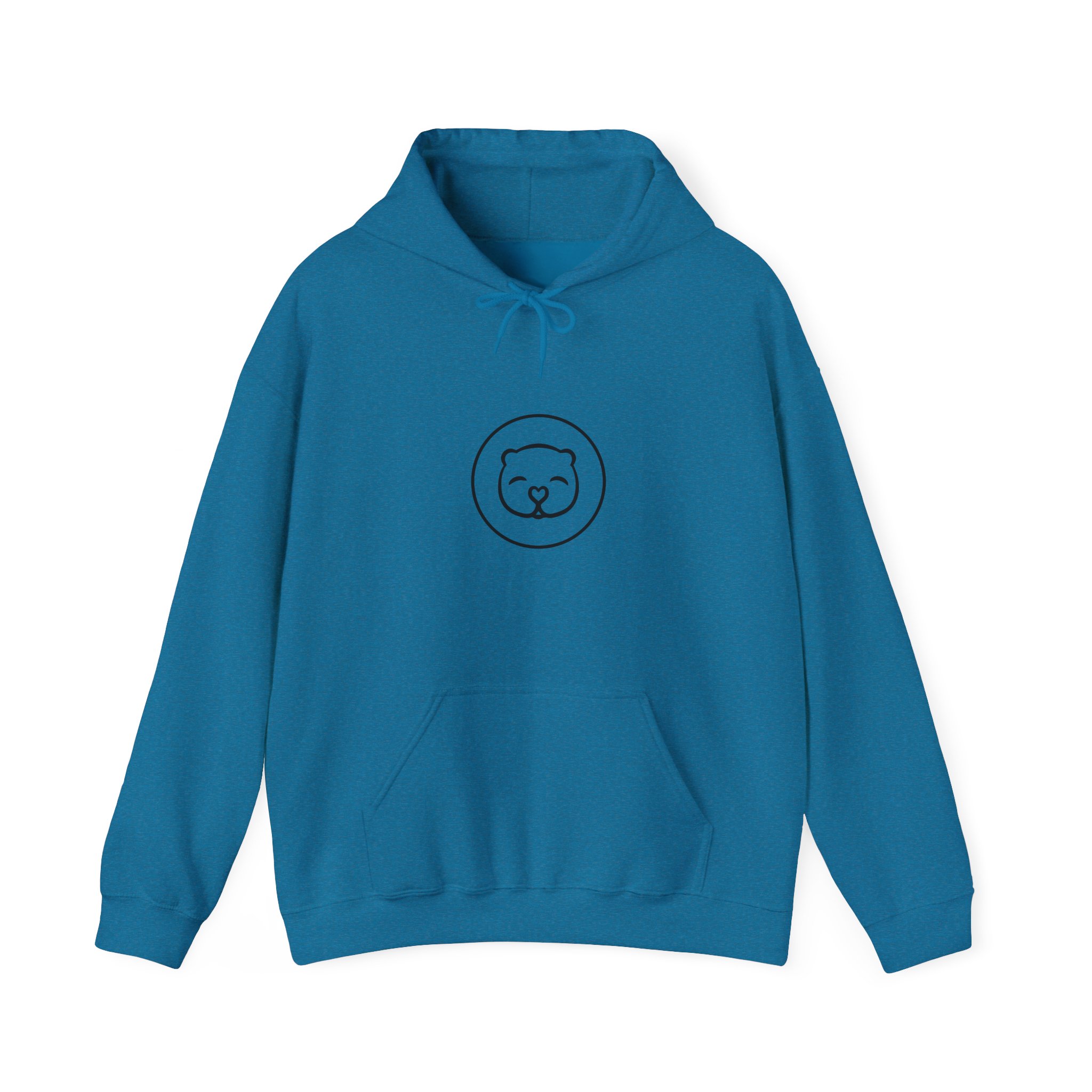 White hoodie with Cami Cares logo