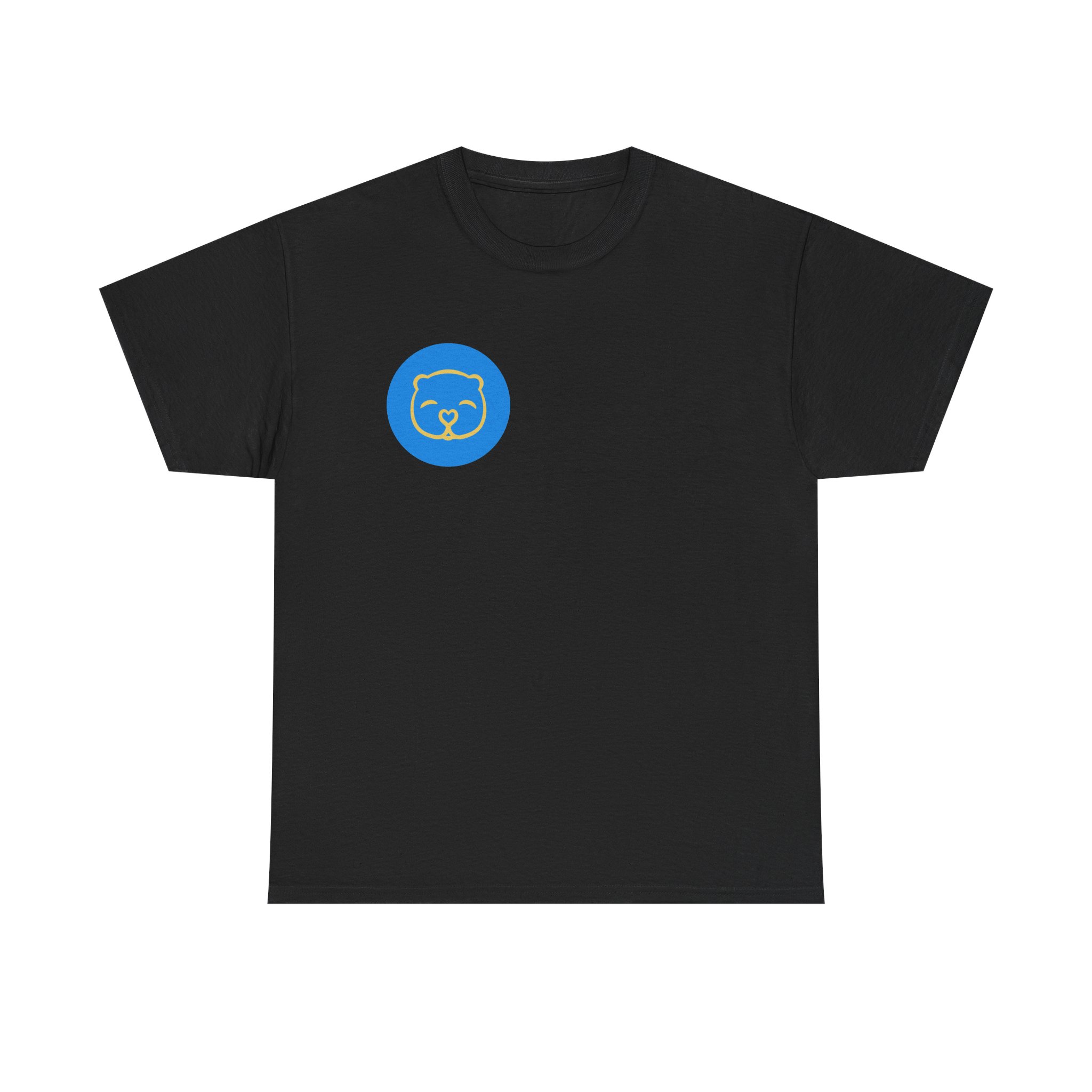 Blue t-shirt with Cami Cares logo